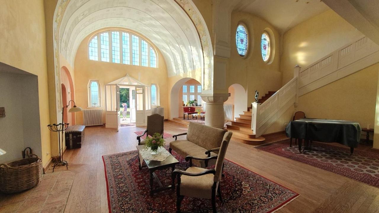 Schloss Lelkendorf Apartment Ulrichshusen Maisonette Fewo Mecklenburger Seenplatte Mit Dachterrasse Naehe Ostsee Exterior foto