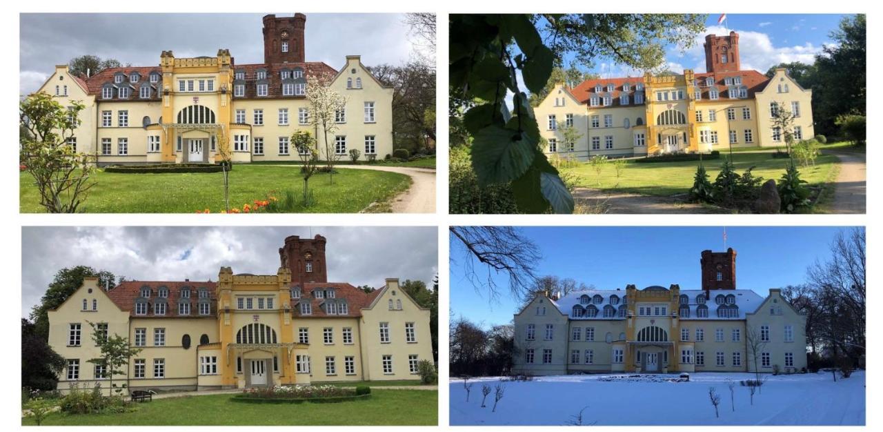 Schloss Lelkendorf Apartment Ulrichshusen Maisonette Fewo Mecklenburger Seenplatte Mit Dachterrasse Naehe Ostsee Exterior foto